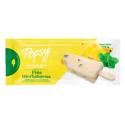 Popsy Paleta de Agua Sabor a Piña Hierbabuena