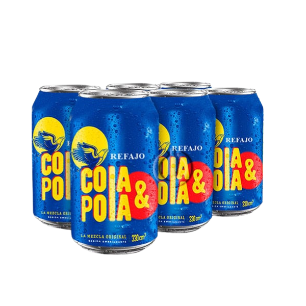 6 x Refajo Cola y Pola 330 mL