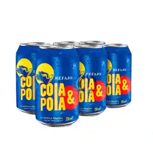 6 x Refajo Cola y Pola 330 mL
