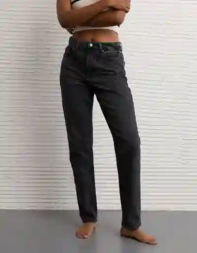 Jean Mujer Negro Talla 4 Short 5794022 American Eagle