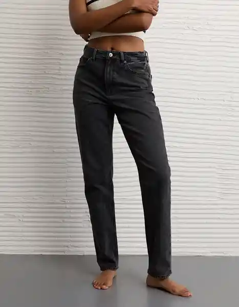 Jean Mujer Negro Talla 4 Short 5794022 American Eagle