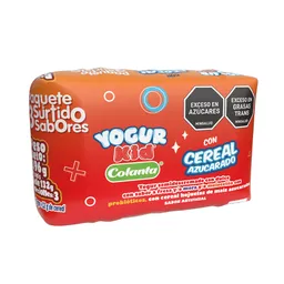 Colanta Yogur Kids Sabores Surtidos Con Cereal Azucarado