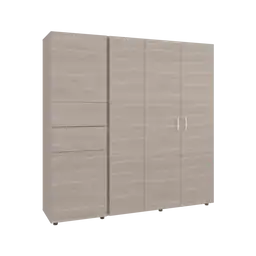Closet Antalya 200x200x52 Rta Bardolino Blanco