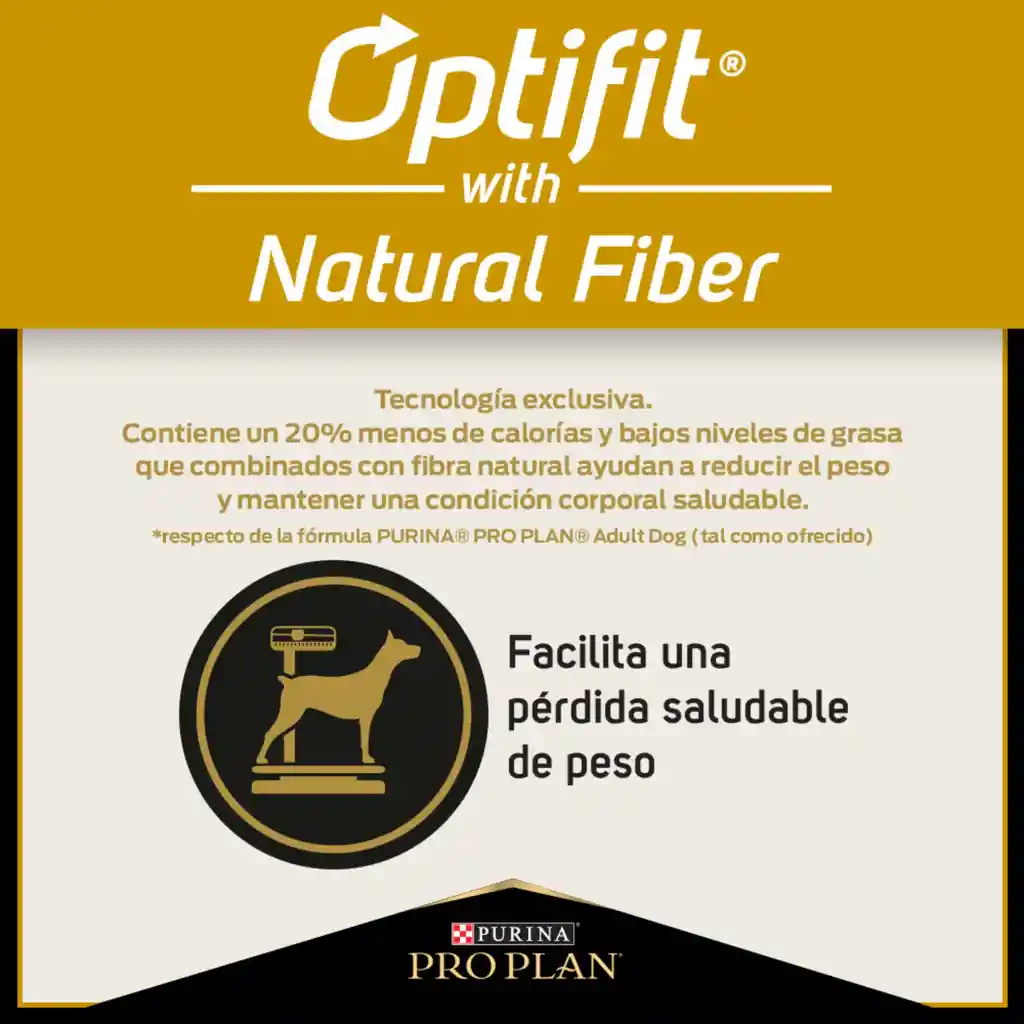 Comida para perros adultos calorias reducidas razas medianas y grandes Purina Pro Plan x 3 kg