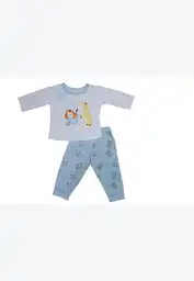 Pijama Dos Piezas 100% Alg 12/18mese-celeste