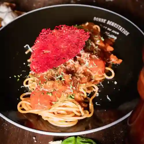 Spaguetti a la Amatricciana