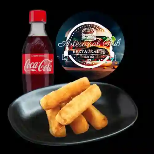 Combo con Croquetas de Yuca y Gaseosa