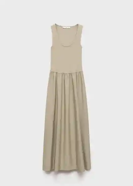 Vestido Valvi Khaki Talla XS Mujer Mango