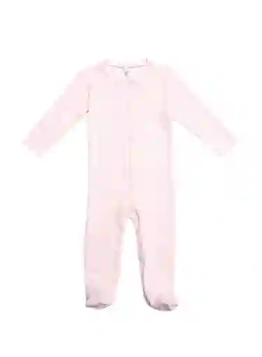 Pijama Larga Bebé Niña Rosado Estampado Talla 0/3 Meses People