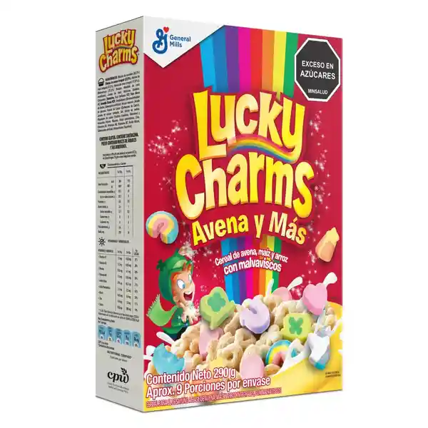 Cereal LUCKY CHARMS con malvaviscos x 290g