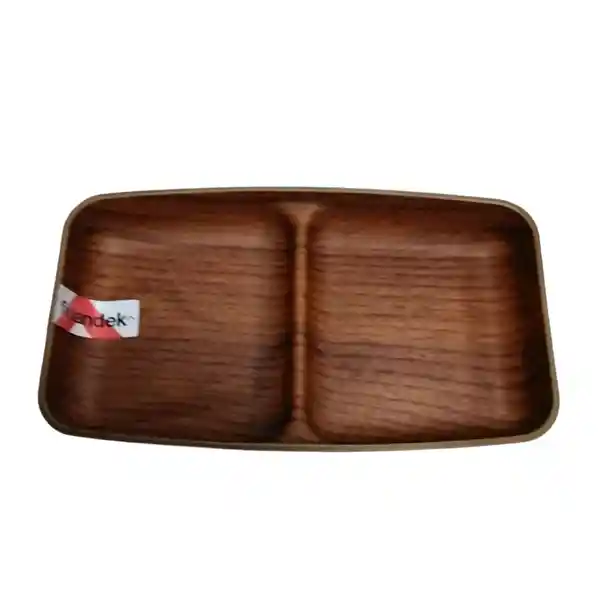 Bandeja Salsera 2 Compart Wood Finlandek