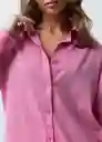 Camisa Mujer Rosa Rabano L 012G312 Naf Naf