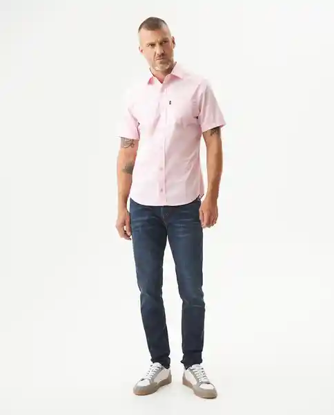 Camisa Carbón Pocket Rosa Manto Claro Talla M Chevignon