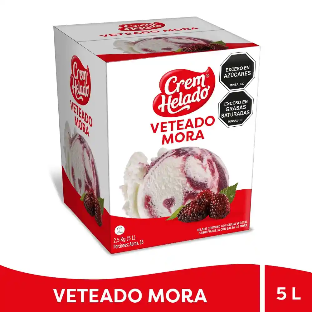 Helado Cream Hel Trad Veteado Mora Ri