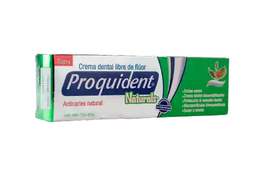 Proquident Naturals Crema Dental Antibacterial Natural