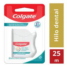 Seda Dental Colgate Total Encerado Flúor y Menta 25 m