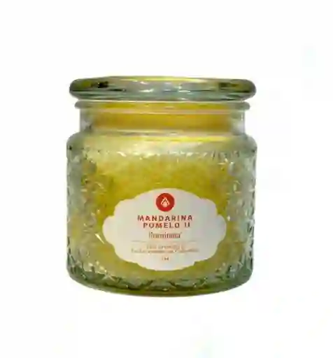Vela Vaso Aroma Mandarina Pomelo Iluminata Vv44map2