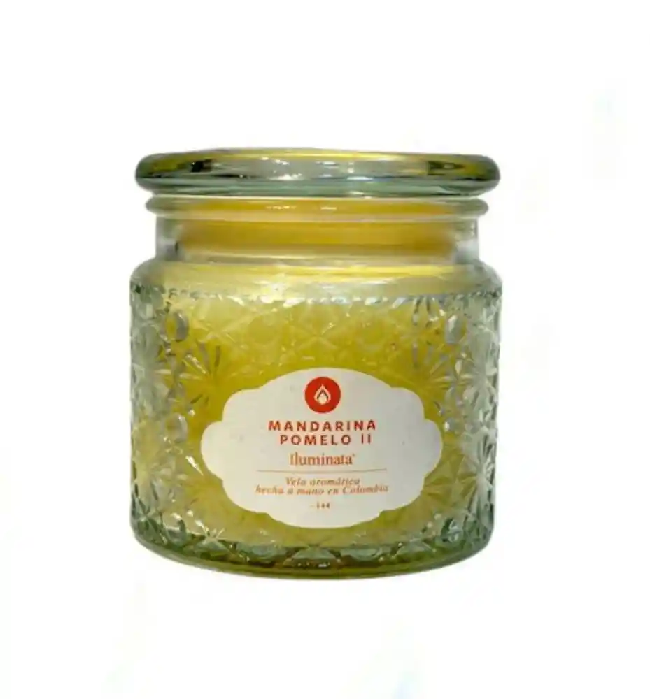 Vela Vaso Aroma Mandarina Pomelo Iluminata Vv44map2