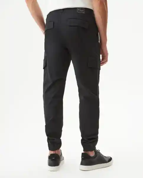 Pantalón Cargo Masculino Negro Sombrio Talla 30 Chevignon