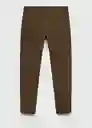 Pantalón Prato Marrón Talla 38 Hombre Mango