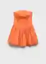 Vestido Rumba Naranja Talla S Mujer Mango