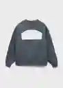 Buzo Sudadera Crew Asfalto Talla 12 Niños Mango
