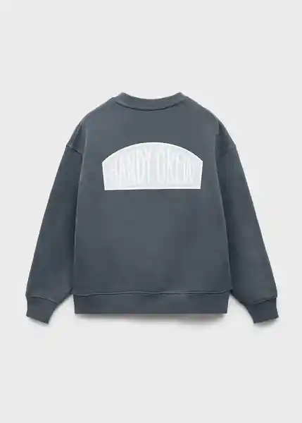 Buzo Sudadera Crew Asfalto Talla 12 Niños Mango