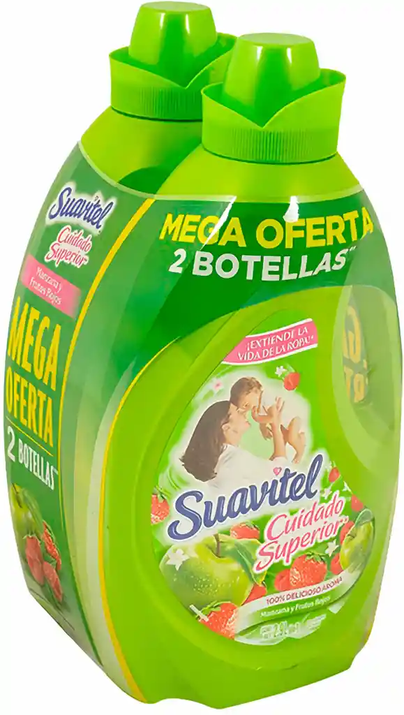 Suavitel Suavizante Cuidado Superior Frutos Rojos x 2 Unidades