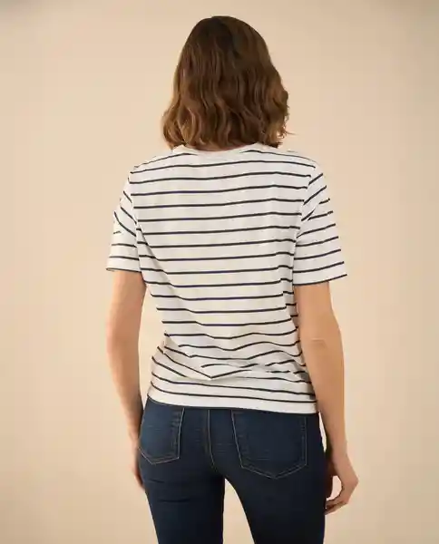 Camiseta Azul Mobula Ultraoscuro Talla M 601G012 Esprit