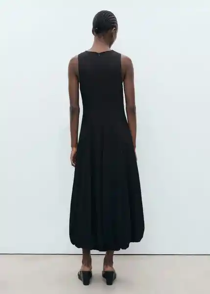 Vestido Pumpkin Negro Talla S Mujer Mango