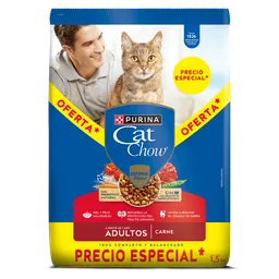 Comida para gatos Purina Cat Chow adulto carne x 1,5kg OFERTAS