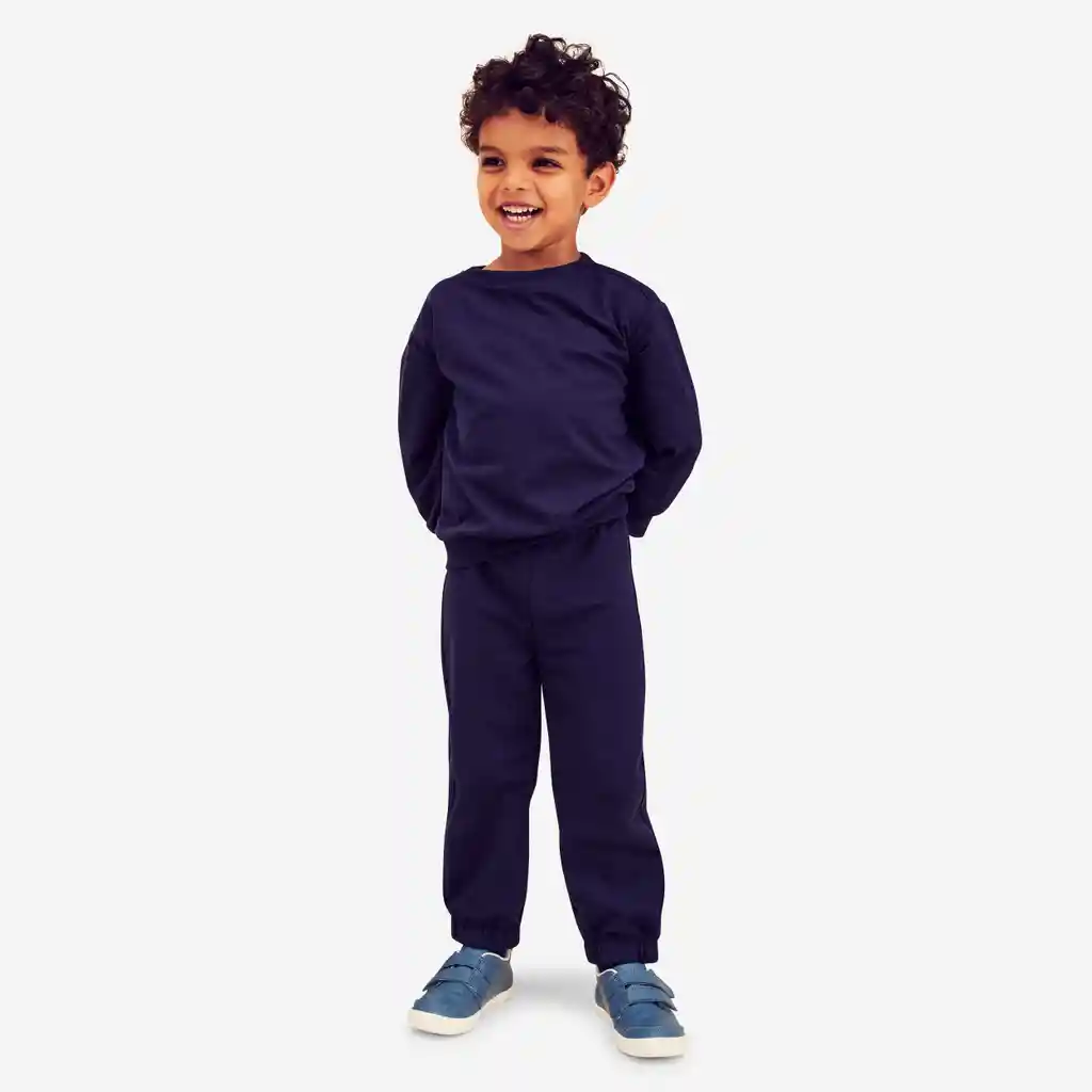 Sudadera Completa Para Niños Y Bebés De 4-5 Años Azul Oscuro