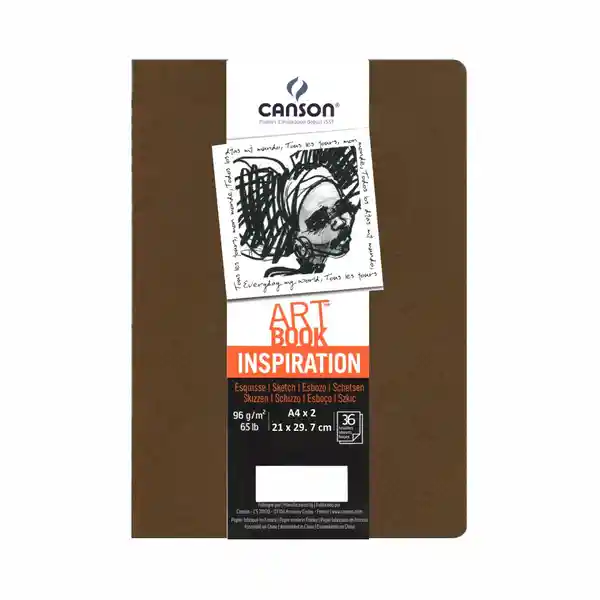 Canson Cuaderno Inspiration Cosido A4 Marrón