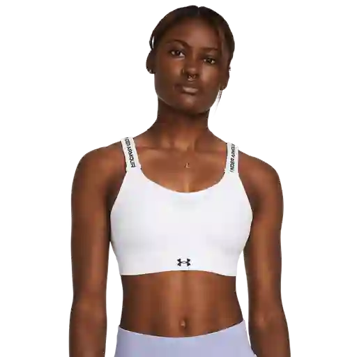 Under Armour Crop Infinity High Bra 223 Blanco Mujer Blanco Mac