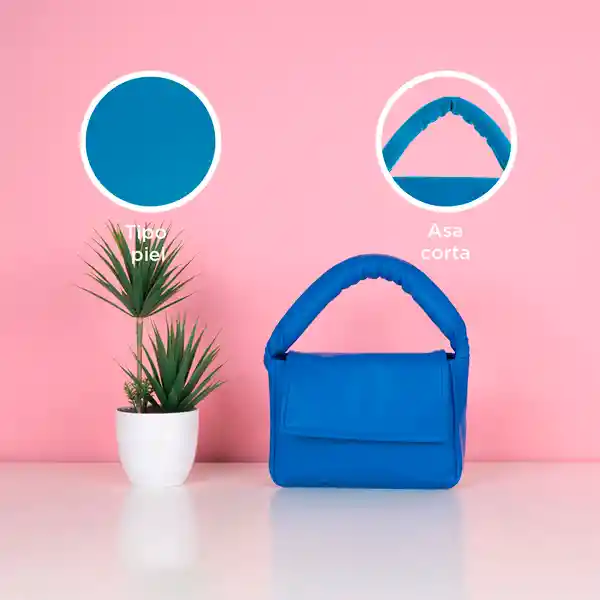 Bolso de Moda Colores Vibrantes Azul Miniso