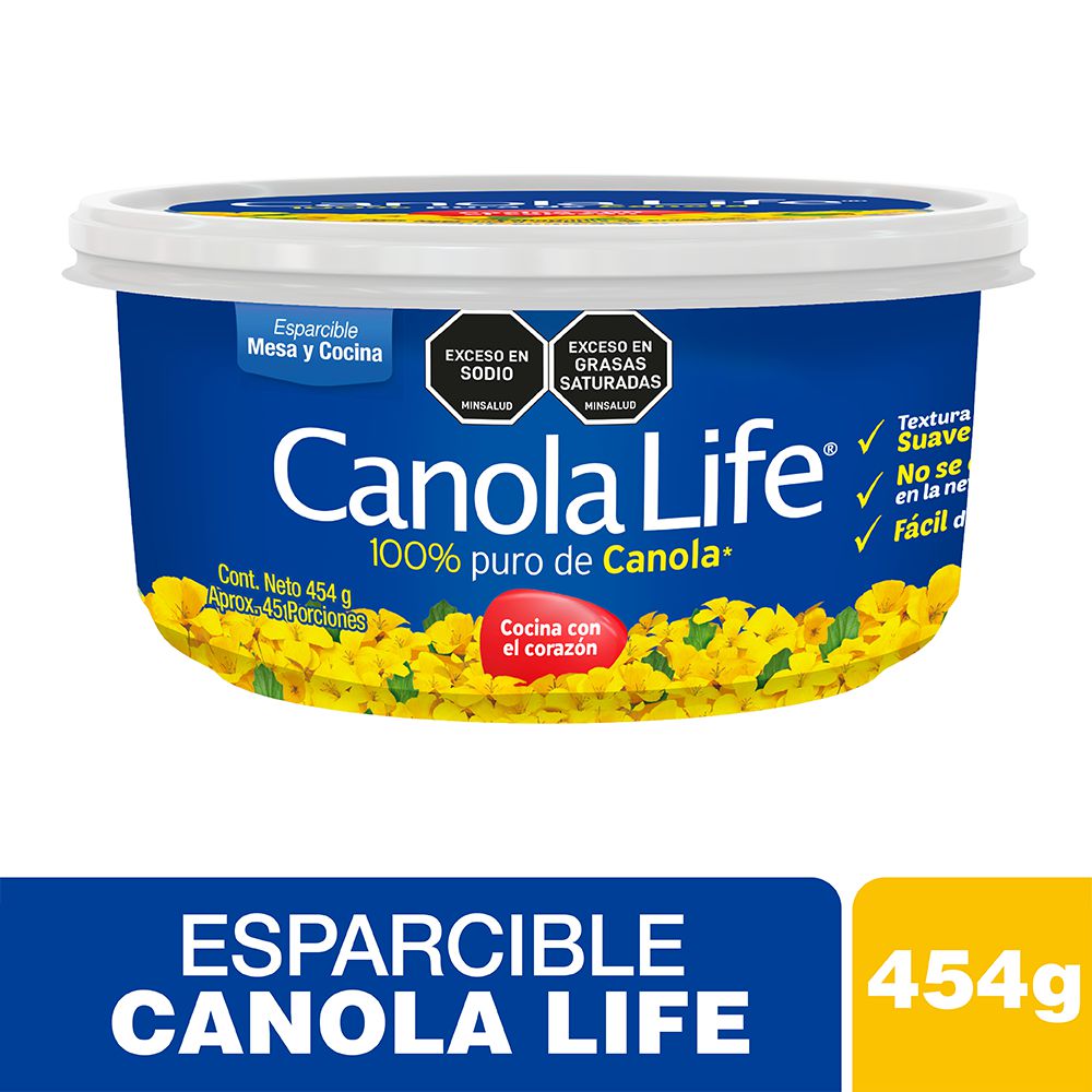 Esparcible Canola Life para Mesa y Cocina 454 g