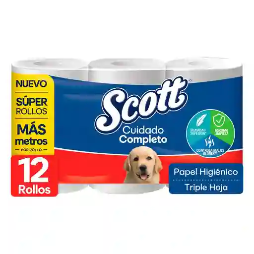 Papel Scott Triple Hoja Cuidado (12 Unidad)