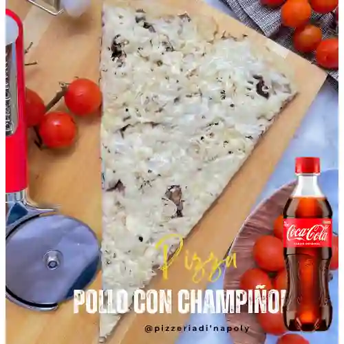 Combo Pizza de Pollo&Champiñón +Cocacola Orig 400ml