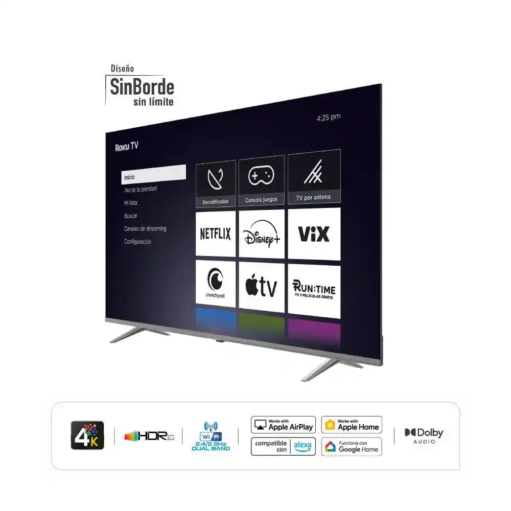 Televisor Hyundai 58 Pulgadas Led Uhd4k Smart Tv Hyled5811r4km