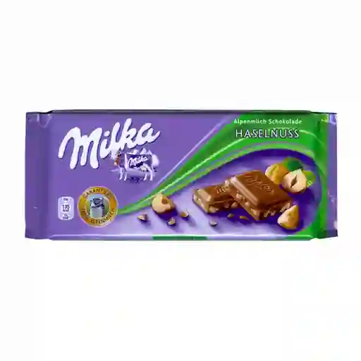 Milka Chocolate con Leche Broken Hazelnut 