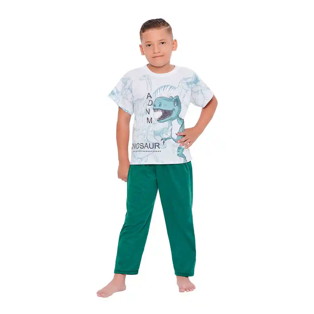 Pijama en Pantalon y Camiseta Mana Corta Lely Talla 8