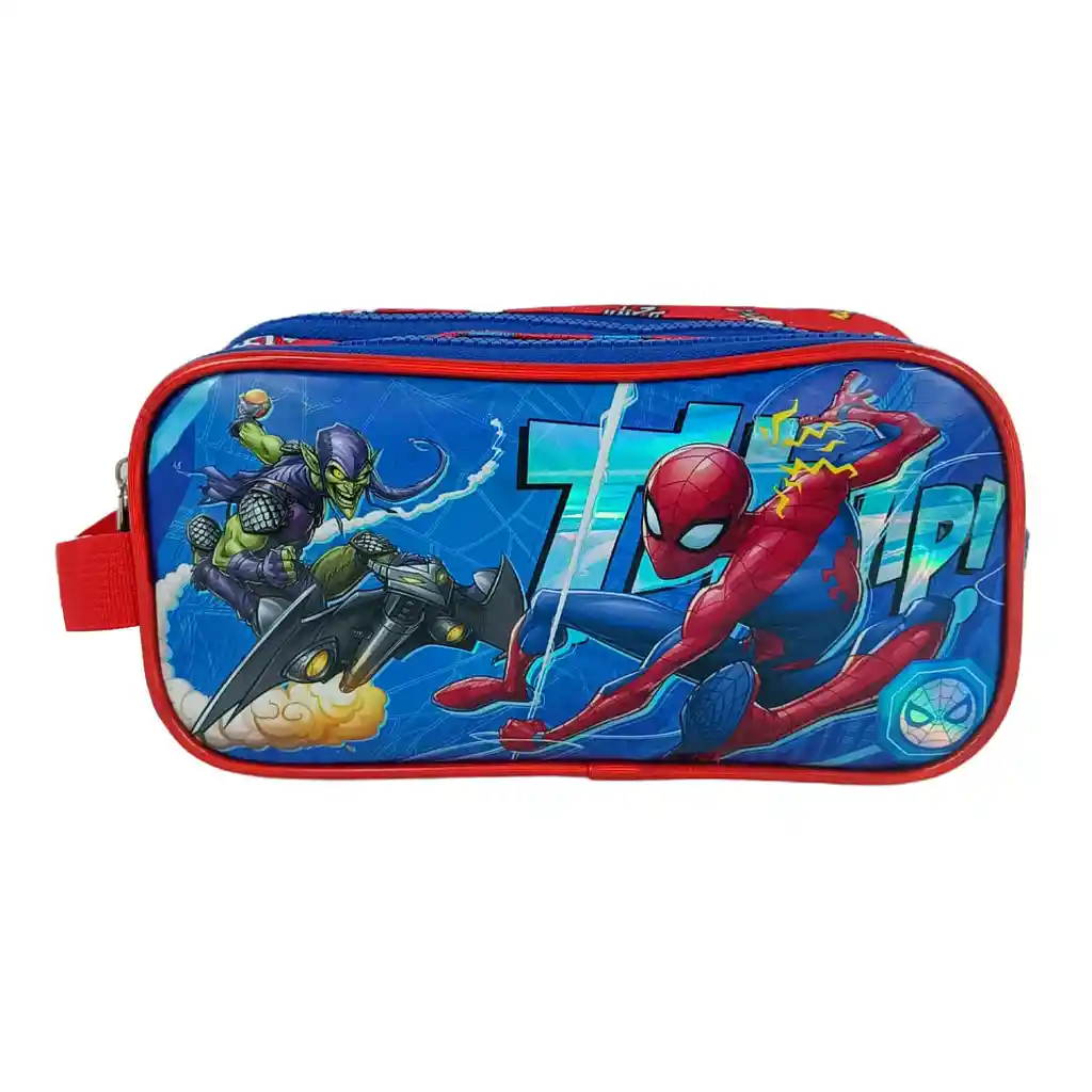 Cartuchera Premium 2 Bolsillos Spiderman Thwip
