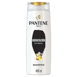 PANTENE Shampoo para cabello tratado químicamente dañado y con frizz Pantene Hidratación Extrema con Glicerina y Pro-vitaminas 400 ml