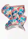 Pañuelo Tropic Rojo Talla 99 Mujer Mango