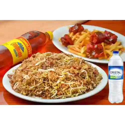 Combo Menú con Costillas BBQ + Cristal Sin Gas 600 ml
