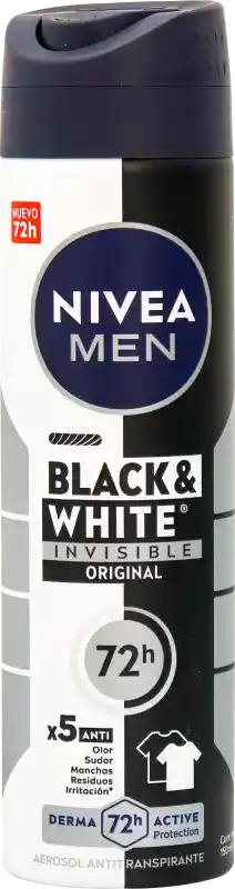 Nivea Men Antitranspirante Black & White Invisible en Spray