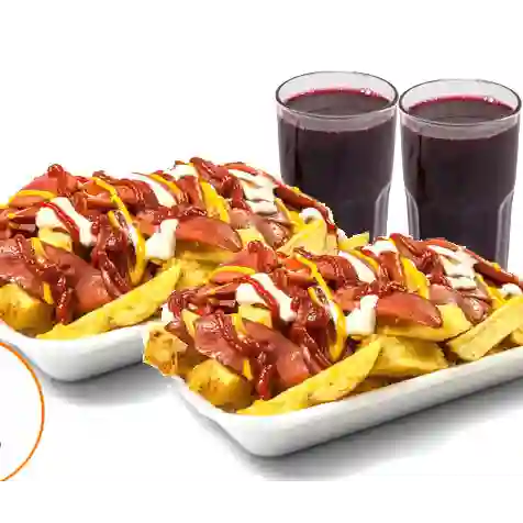 Combo Salchipapa para 2