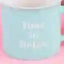 Taza Cerámica de Serie Azul 390 mL Miniso