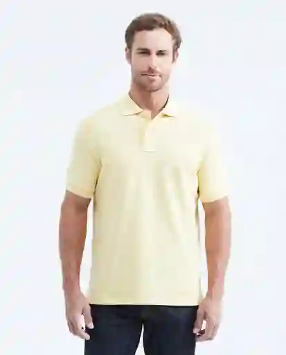 Camiseta Polo Classic Hombre Amarillo Claro Talla L Chevignon