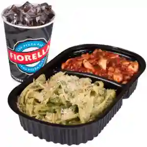 Fettuccine Espinaca con Ceviche de Champiñones